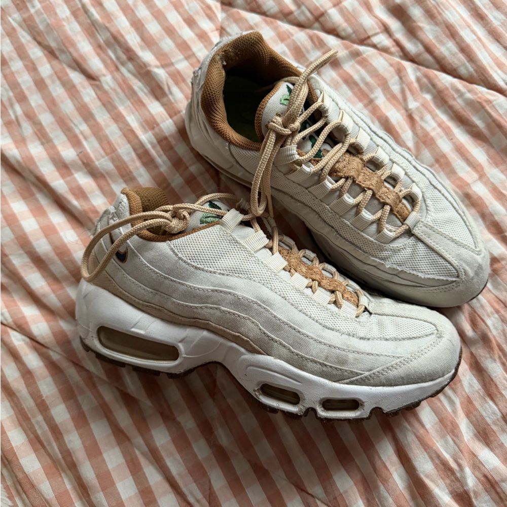 Nike White and Brown Women's Sneakers